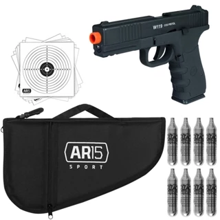 Pistola Pressão Co2 Wingun Rossi W119 4.5mm + Pro 2