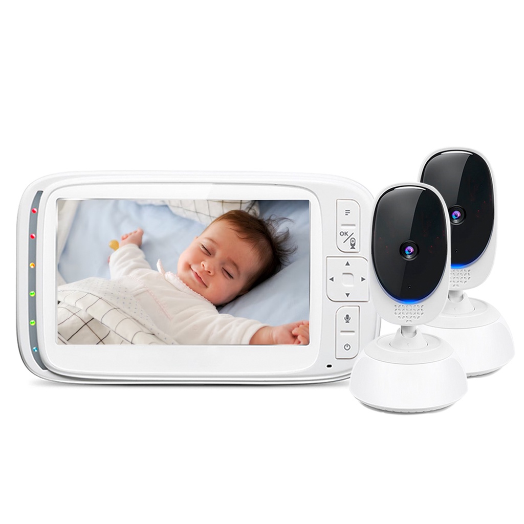Babá Eletrônica Motorola Vm75 2 Câmera Tela de 5 pol. WiFi | Shopee Brasil