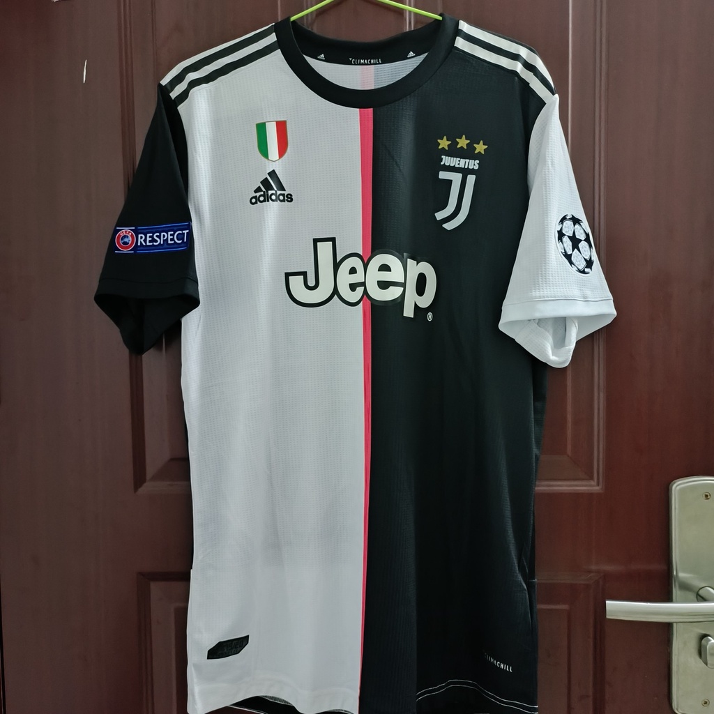 Camisa De Futebol 19-20 Juventus Casa Jogador Versão Retrô Esportiva Adulto Camiseta