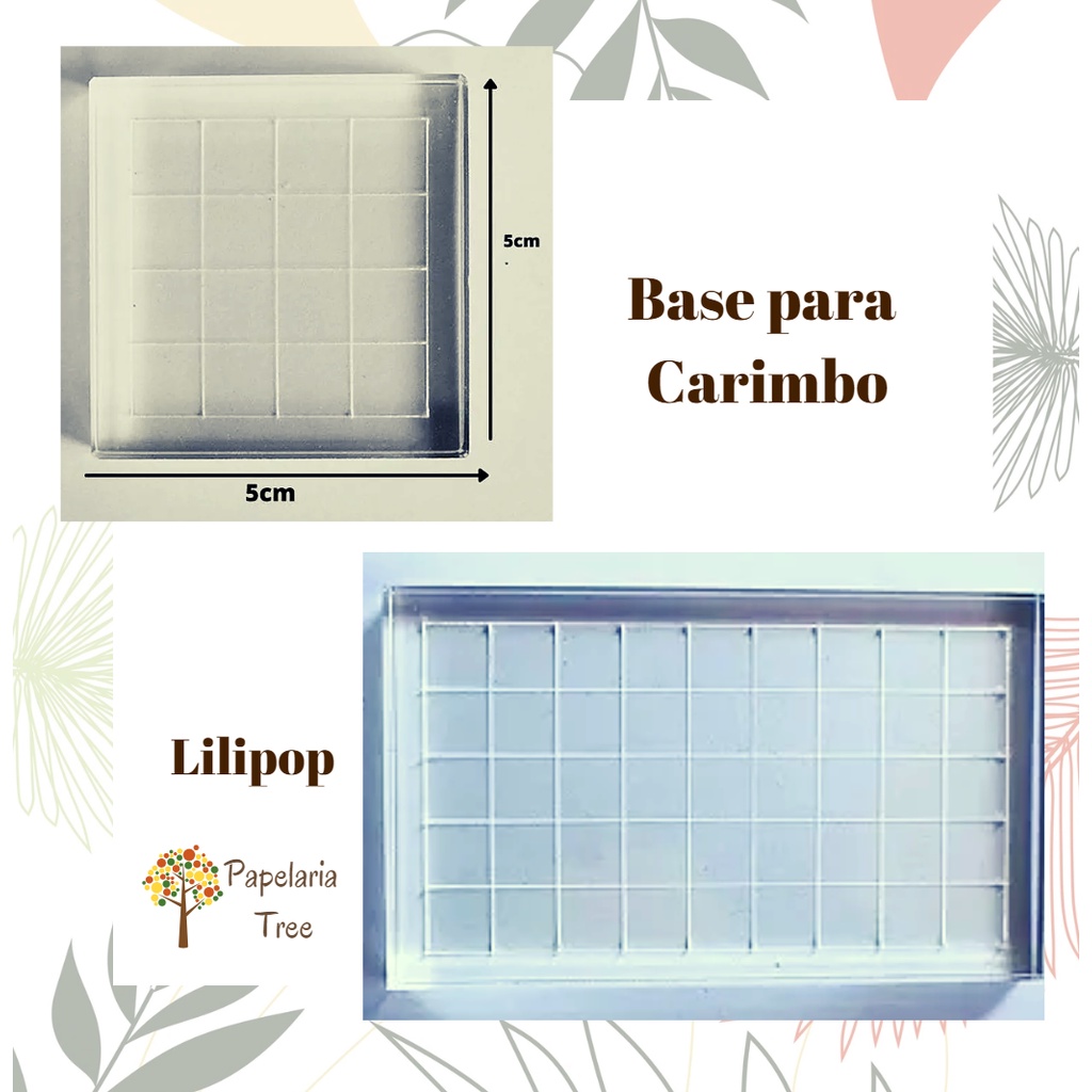 Base para carimbos com grade (LILIPOP CARIMBOS)