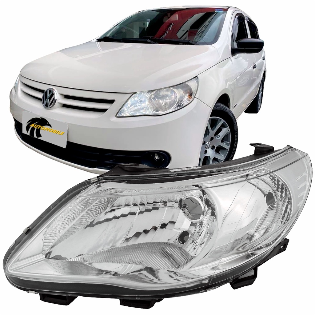 Farol Gol Voyage Sav G5 2009 10 a 2013 Foco Simples Cromado