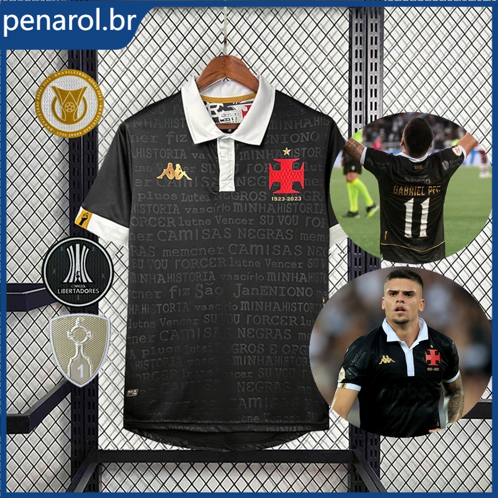 2023-24 Camisa Vasco III Camisa de Futebol Personalizada Nome Numero ...