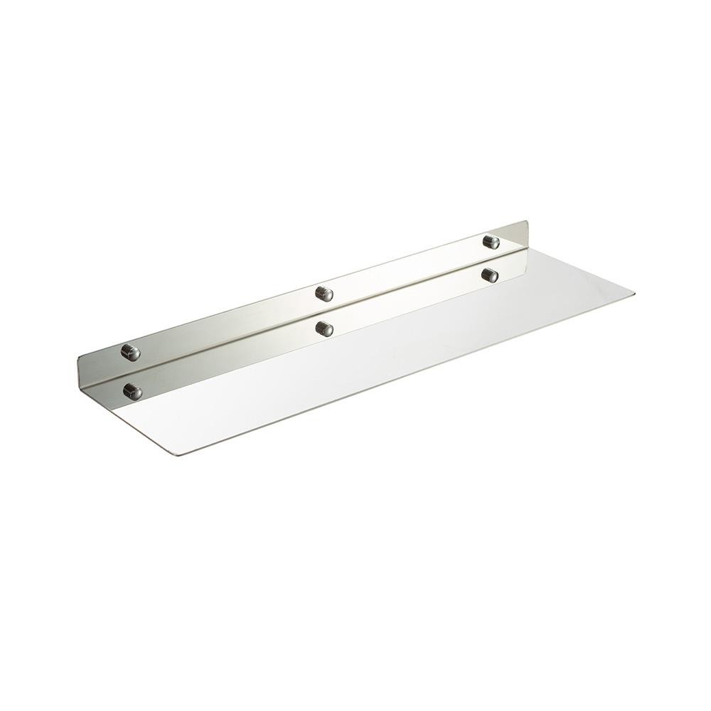 Prateleira Inox Para Cozinha Gourmet 50 Cm Guará Pingoo - Prata
