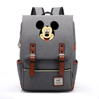 Disney Mickey Minnie School Bags Estudantes Laptop Mochilas Mulheres Homens Viagem Sacos Adolescente Bookbag Unisex Mochila Faculdade