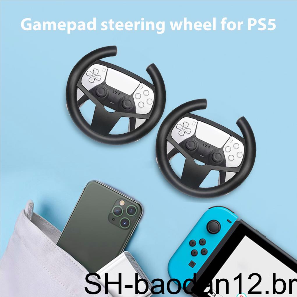 Mini Volante Controle PS5 Playstation Jogos De Corrida BRANCO Gamepad  Controlador Alça Envio Imediato Pronta Entrega