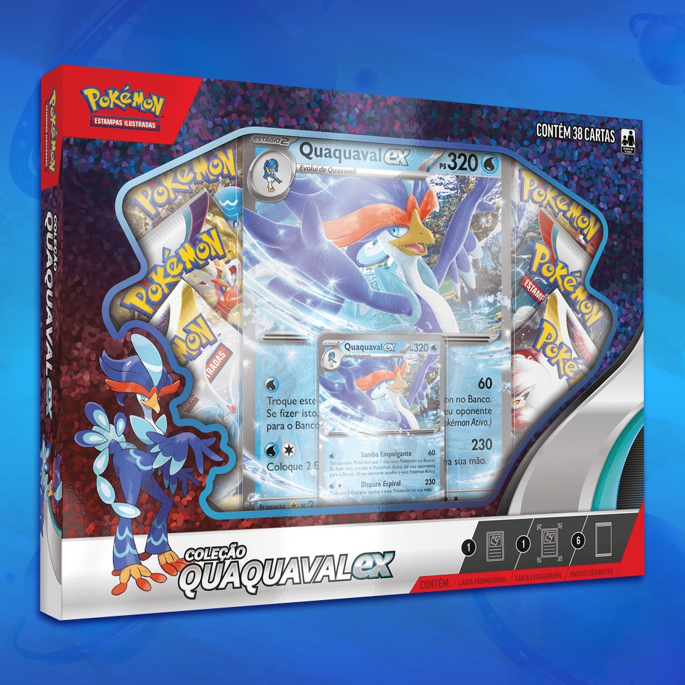 Pokemon - Box Parceiros De Paldea - Quaquaval EX COPAG DA IA