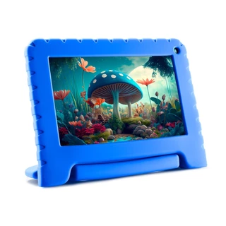 Tablet Kid Pad 7 pol Quad Core 64GB 4GB RAM Android 13 Azul Multi - NB410 em Oferta na Shopee