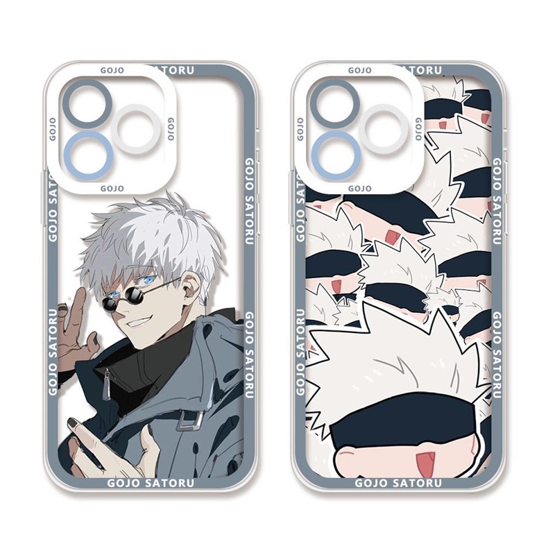 Capa Capinha Case Motorola Moto G54 G84 G14 G9 PLAY G22 G13 G82 G10 G20 G20 G30 G23 G31 G32 G42 G52 G53 G60 G62 5G G72 G73 E20 E30 E40 Edge 40 30 Neo Fusão Capa Transparente silicone gojo satoru Macio Celular