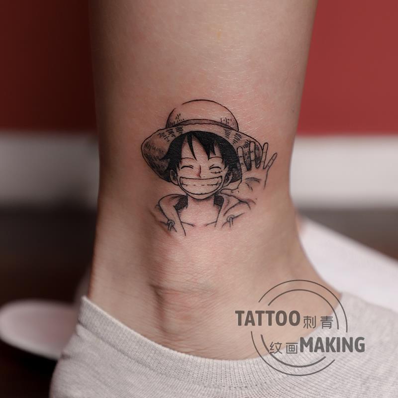 One Piece Desenhos animados Imprimir Tatuagens, Portgas D Ace