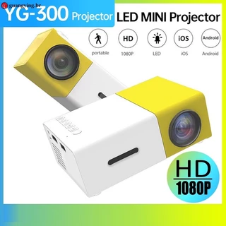 Projetor Portátil Pocket HD 1080P Led Home Mini YG300 Vídeo Lumens Sistema de Home Theater Para Celular Compatível Com HDMI USB Audio Home Media Player Beamer