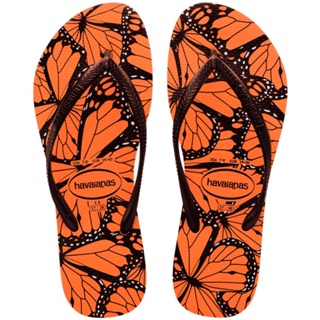 Chinelo Havaianas Slim Animals Laranja Begônia