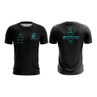 Mercedes F1 Homens Mulheres Tee Casual 3D Impressão Tops