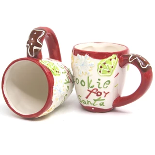 Kit 2 Canecas Natalinas Festas Natal Cookies For Santa Noel