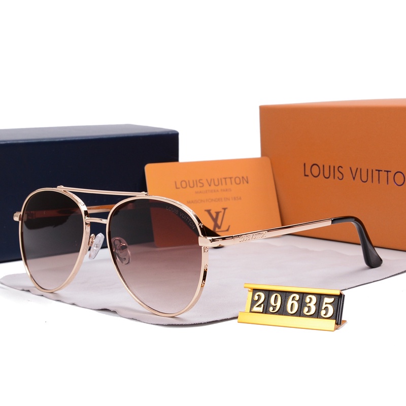 Moda Luxo Masculino Feminino Óculos De Sol Para Compras Ao Ar Livre De Metal UV400 De Alta Qualidade