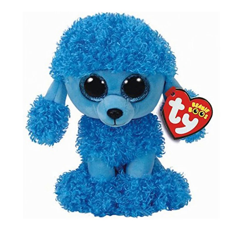 15CM Ty Beanie Glitter Big Eyes Dog Helena Slush Yips Kawaii