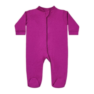Macacão Levinho Com Pé Bebê Pink P 0-3 Meses Algodão Com Zíper 1081 Anna Olsen