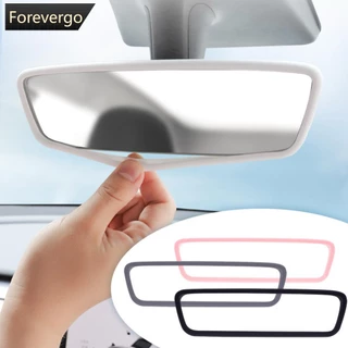 FOREVERGO Car Espelho Retrovisor Do Carro Capa Protetora Da Borda De Silicone Acessórios Tela Para Tesla Modelo 3/Y 2020-2023 R8V6