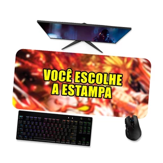 VOCÊ ESCOLHE A IMAGEM - Mouse pad Gamer - Mousepad Grande 120x40 90x40 80x40 60x40 70x30 45x40