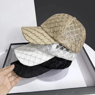Boné De Basebol De Verão Com Malha Respirável Para O Chapéu De Sol Feminino Ajustável Exterior