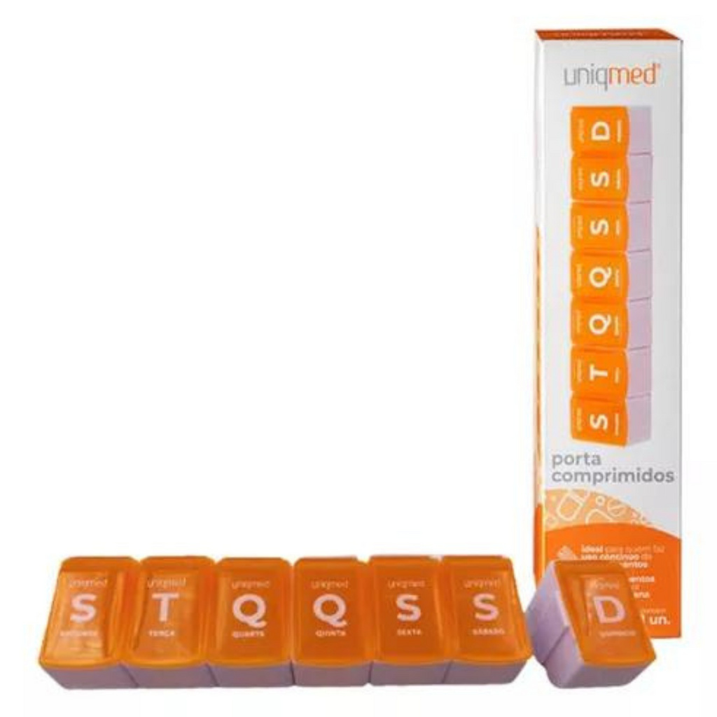 Porta Comprimidos Semanal Para Rem Dios E Vitaminas Uniqmed Shopee