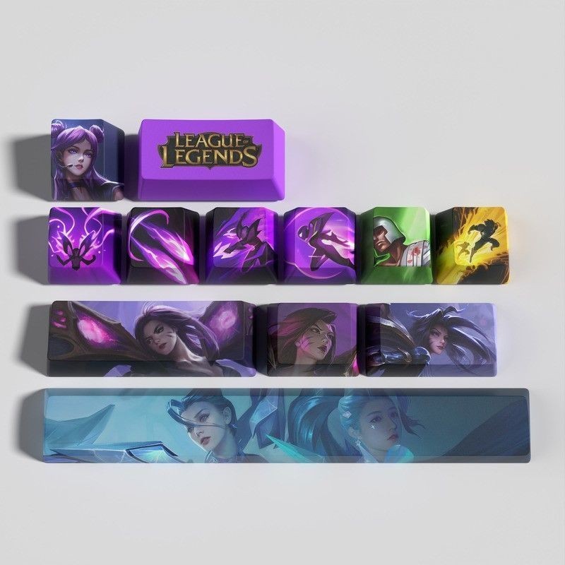 Katha League of Legends Keycap OEM Altura PBT Material LOL Habilidade ...