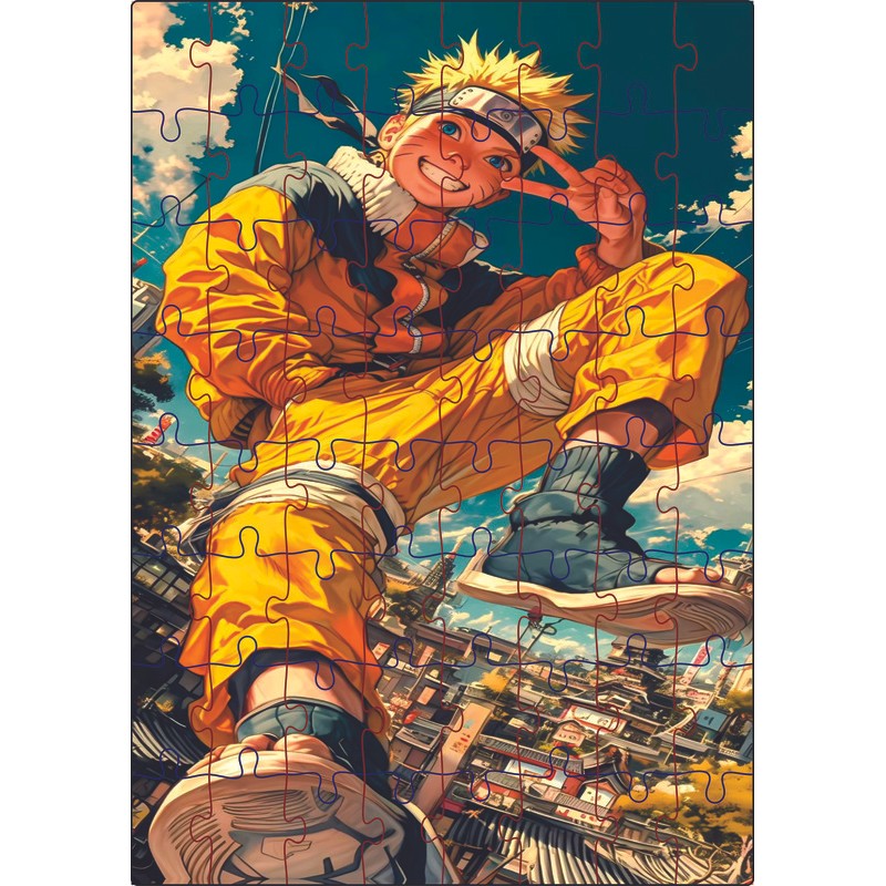 Quebra-Cabeça Jogo Naruto 64 Peças MDF 18x26 | Shopee Brasil