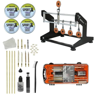 Kit Limpeza Gunpany Armas 4.5mm 5.5mm + Alvo Metal Quickshot Reset Rearmável