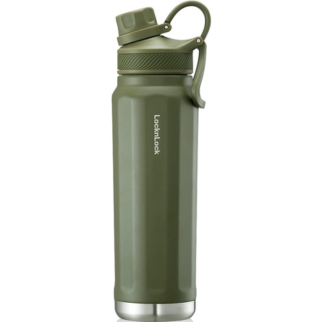 Garrafa Térmica Grande Capacidade Esportiva De Viagem Tampa De Portátil 800ml