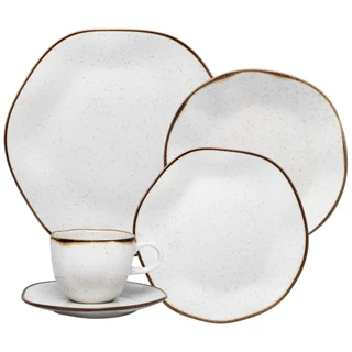 Aparelho de Jantar e Chá em Porcelana Oxford 20Pçs Maresia