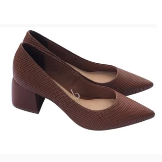 SCARPIN COURO SALTO MÉDIO FEMININO BOTTERO