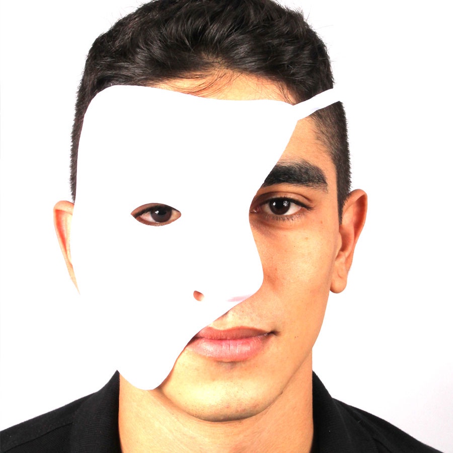 Máscara Plástica Fantasma Da Ópera