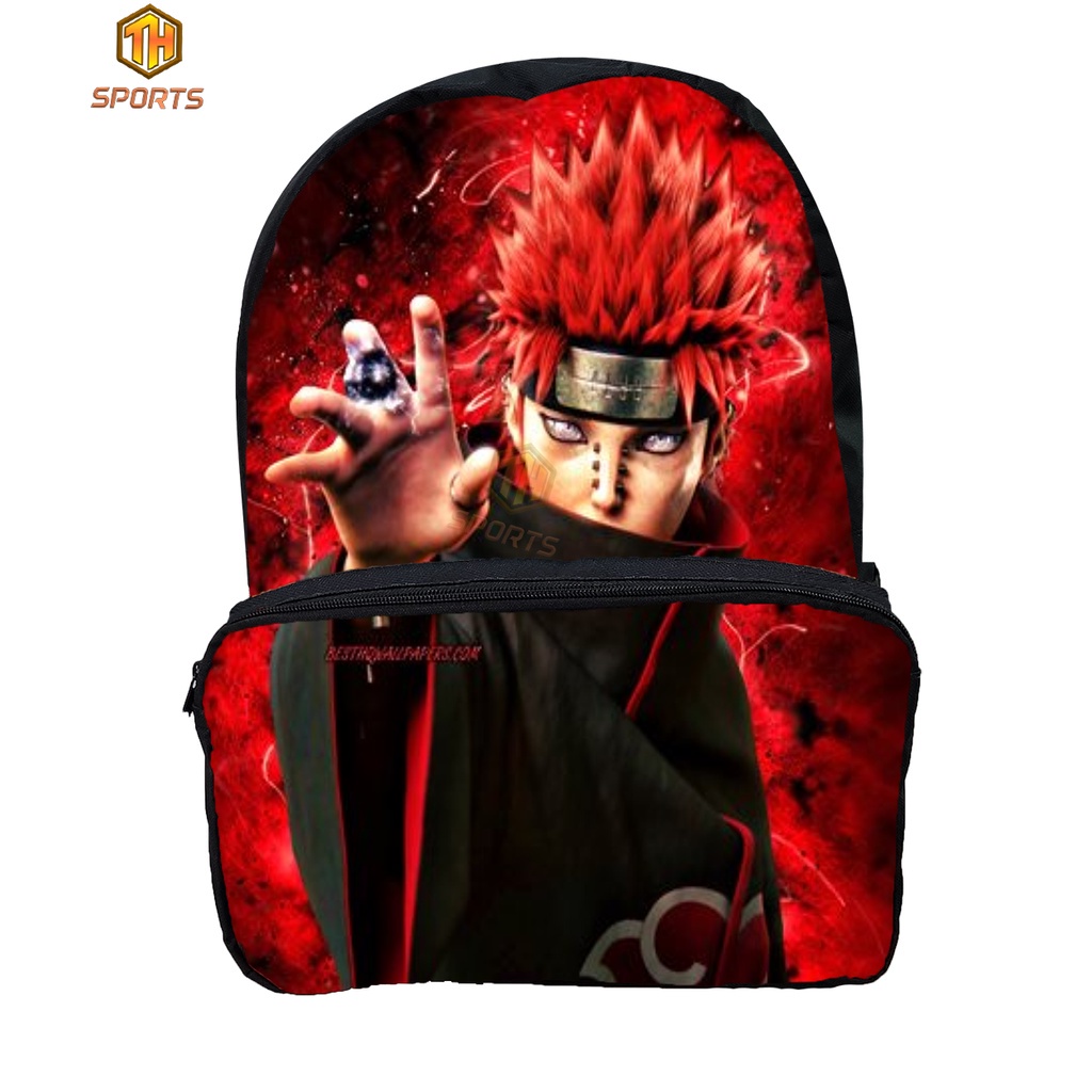 Bolsa + Colar Akatsuki Nuvem Vermelha Anime Naruto Com Zíper. - Escorrega o  Preço