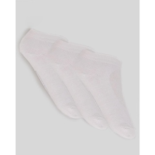 Kit Com 5 Pares de Meias Sapatilha Lisas Branca