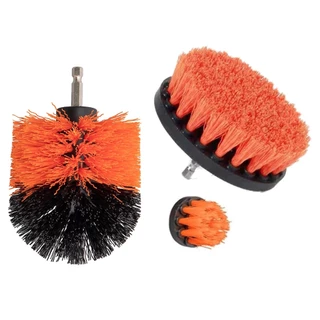 KIT 3 ESCOVA DE NYLON P/ LIMPEZA PESADA USO EM PARAFUSADEIRA