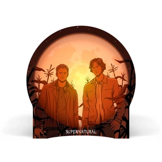 Luminária Circular Supernatural Sobrenatural Personagens