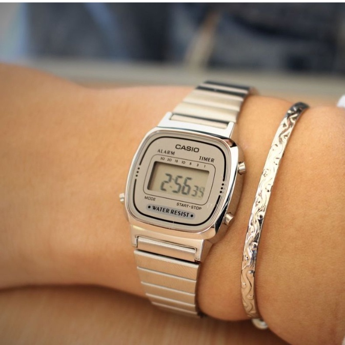 Relógios Feminino Digital CASSIO MINI Vintage LA 670WA-DF, Acompanha a Caixa, Pronta Entrega. FRETE GRÁTIS