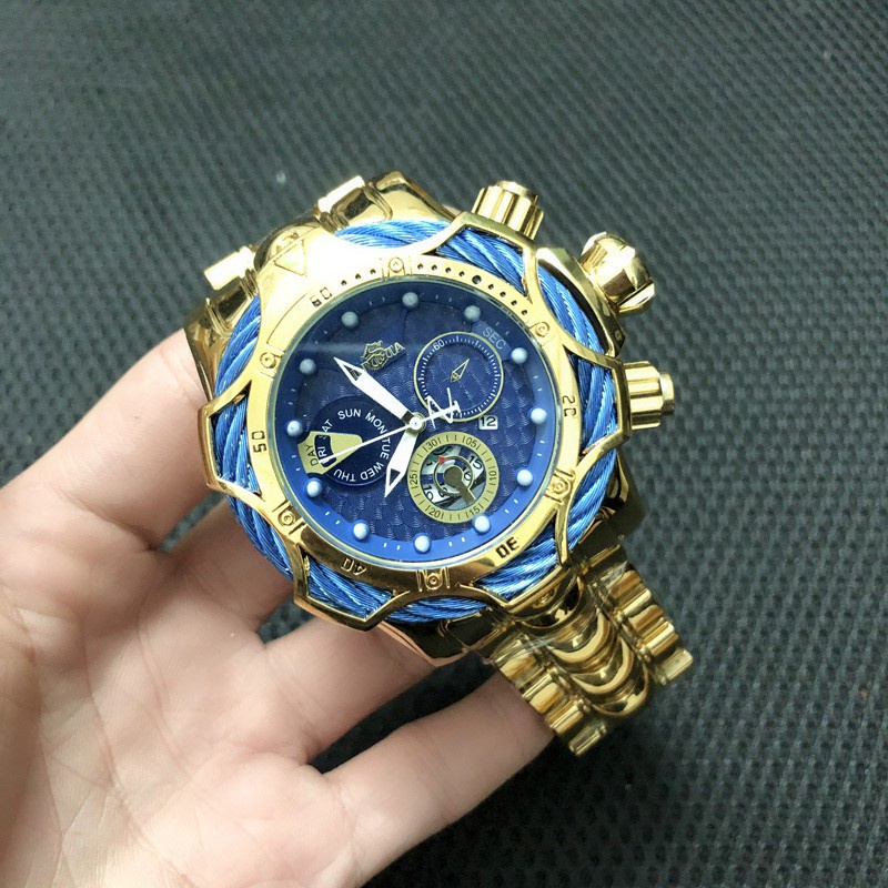 Invicta Men Quartz Watch Rims Calendário Função Relógio Discagem ...