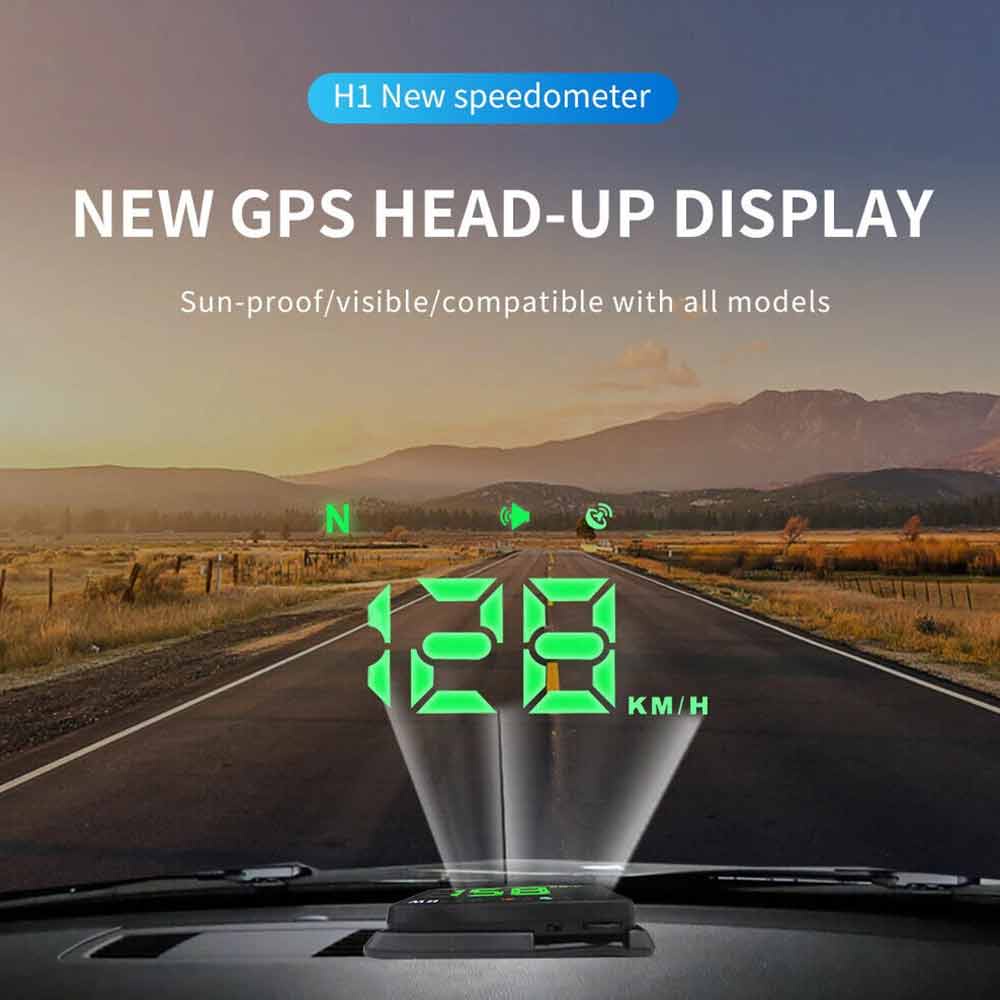 Car GPS HUD Head Up Display Overspeed Warning System | Shopee Brasil