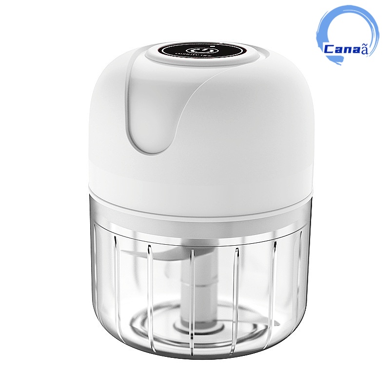 Mini Processador Elétrico Moedor Carne Vegetais Alho Fruta Amendoim Recarregável USB 250ml