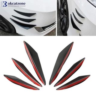 OKCATZONE 4/6Pcs Difusor De Decoração Dos Lábios Do Pára-Choques Frontal Carro Da Carroçaria Canard Universal Auto Modificado Exterior Peças E1R6
