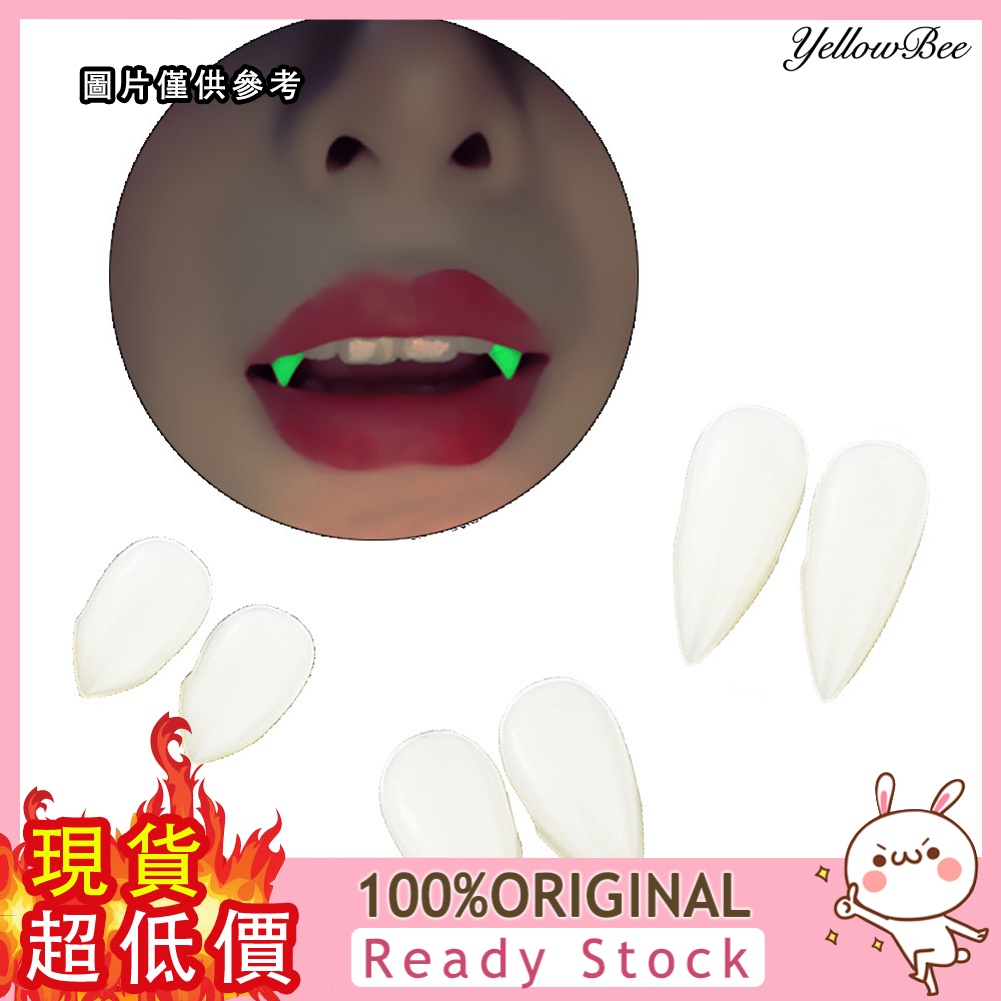 Diy halloween traje adereços dentes de vampiro presas um par de dentaduras  resina adesivo cola sólida dentes falsos decoração festa suprimentos -  AliExpress