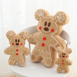 Gingerbread Man Minnie Mickey Figuras Do Homem Biscoito Boneca Almofada Pescoço Presente Para Meninas