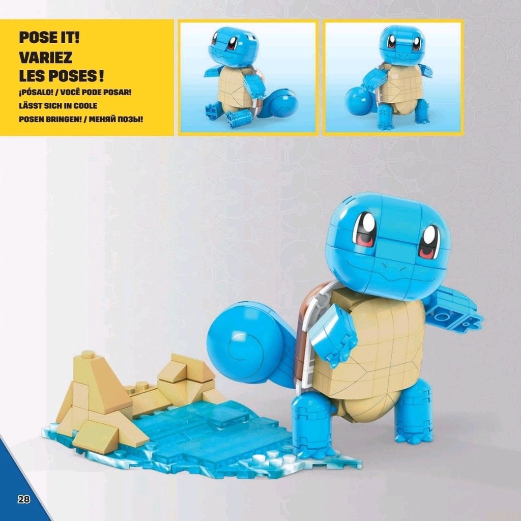 Figure Di Blocco Costruzione Pok&eacute;mon - Pikachu, Charmander, Squirtle, Mattoncini Piccoli Compatibili Lego