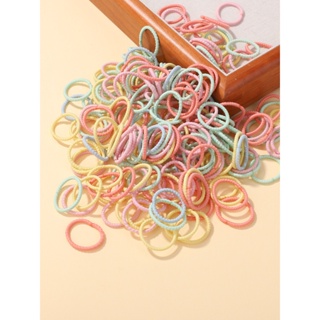 100Pcs/set Novas Meninas Bebês Cabelos Elásticos Coloridos Corda Elástica Para Crianças Pequenas Faixa De Borracha Acessórios De Cabelo