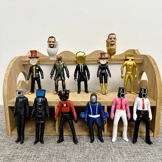 13 pcs skibidi Toilet Man Spoof PVC Modelo Doll Toys For Kids Toy Figurine Home Decor Gift