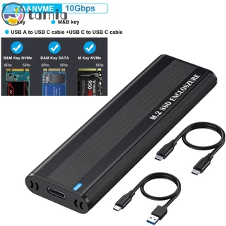 [tamia.br] Protocolo Duplo M . 2 NVMe SSD Case 10Gbps Ferramenta Livre Para 2230/2242/2260/2280