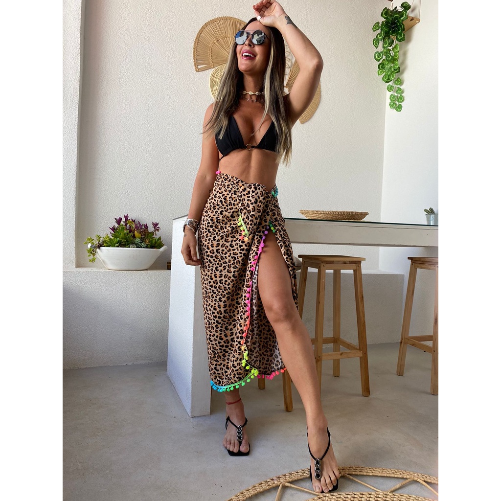 Canga Pompom Bali Saída De Praia Piscina Club Resort Verão 2812