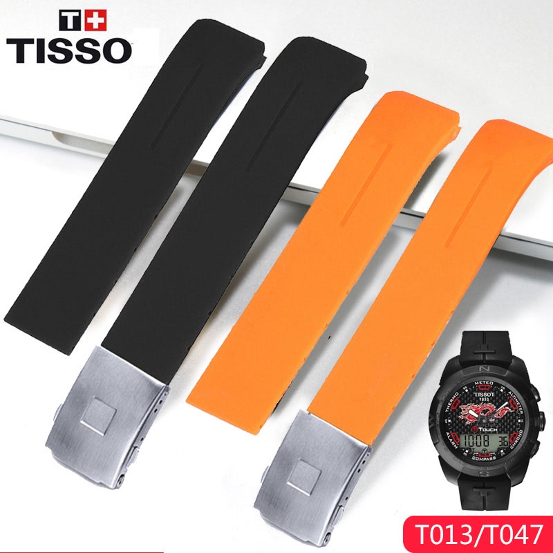 Pulseira De Borracha De silicone Para Rel gio Tissot 1853 Tengzhi T Touch original T013 T047T081T33