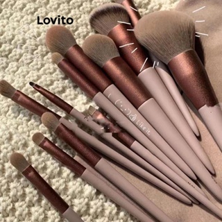 Lovito Beauty 13 Peças Tipos De Pincéis De Maquiagem Para Embalagens De Bolsas Multifuncionais Para Mulheres LBT01033