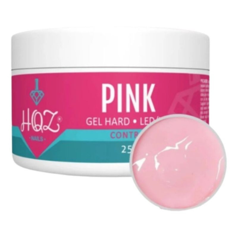 Gel Hard Control Pink 25g - HQZ | Shopee Brasil